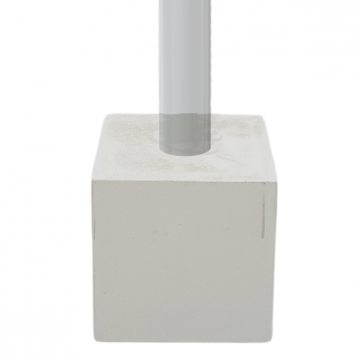 Aangestorte betonvoet voor vaste decoratieve parkeerpalen Ø60 t/m 102 mm