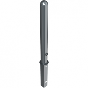 Decoratief uitneembare parkeerpaal Ø102 met puntkop en driekantslot