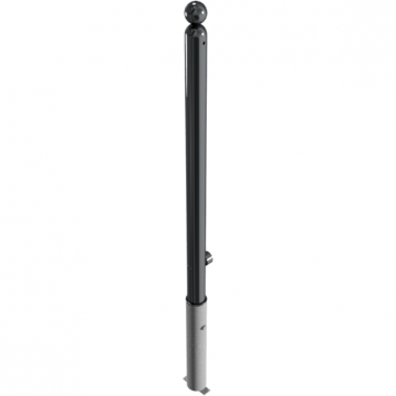 Decoratief uitneembare parkeerpaal ◄60 met kogelkop en driekantslot 0