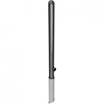 Decoratief uitneembare parkeerpaal Ø60 met kogelkop en driekantslot