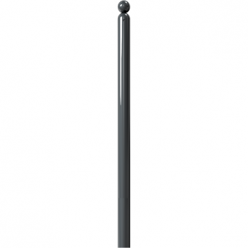 Decoratief vaste parkeerpaal Ø60 met kogelkop om te betonneren