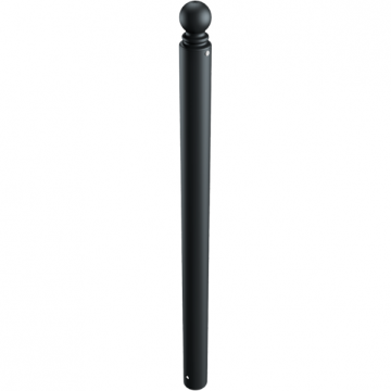 Decoratief vaste parkeerpaal Ø82 met bolkop om te betonneren