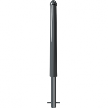 Decoratief vaste parkeerpaal Ø82 met kranskop om te betonneren