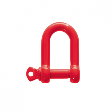 Harpsluiting rood 8 mm voor parkeerpaal kettingen 6/7 mm