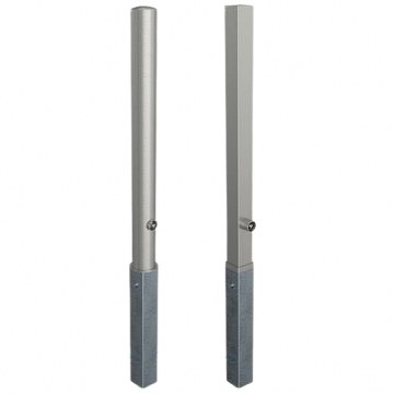 Rvs parkeerpalen Ø60-89 en 70x70 mm uitneembaar met driekantslot