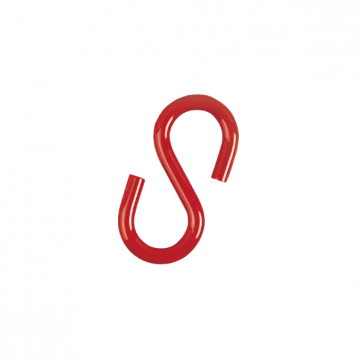 S haak rood 6 mm voor parkeerpaal kettingen