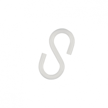 S haak wit 6 mm voor parkeerpaal kettingen