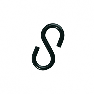 S haak zwart 6 mm voor parkeerpaal kettingen