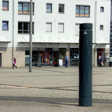 Vaste parkeerpaal 60 mm met vlakke kop om te betonneren omgeving