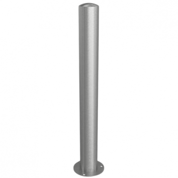 Vaste parkeerpaal rvs 102 mm met voetplaat verankering