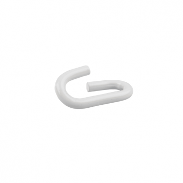 Verbindingsschakel wit 6 mm voor parkeerpaal kettingen